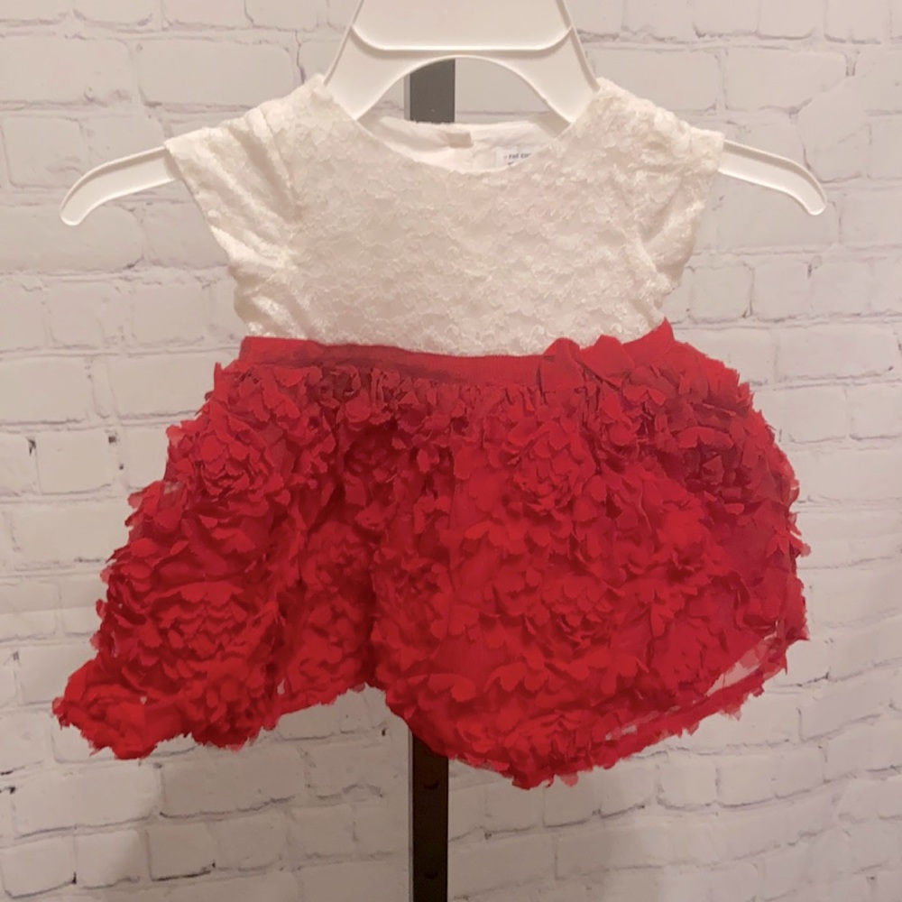 The children’s place red and white dress